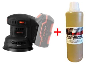 Szlifierka mimośrodowa akumalatorowa + olej lniane do drewna 1 litr gratis _